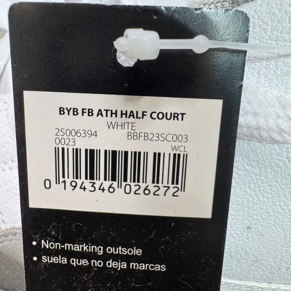 Fubu Mens BYB FB Ath Half Court Sneakers White/Gray Size 6 Synthetic Material - Picture 3 of 6